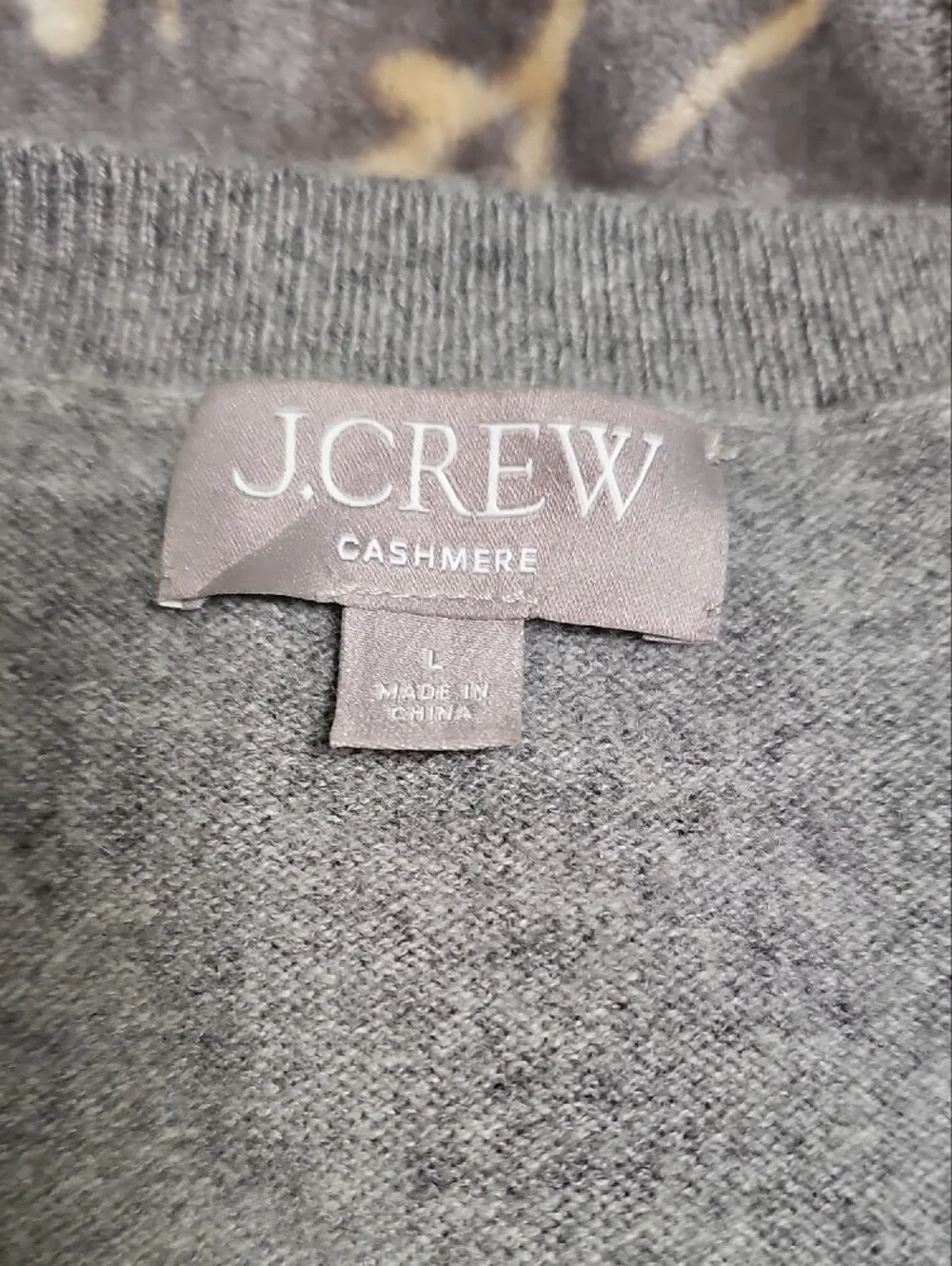 J. Crew Gray V-Neck Sweater Vest